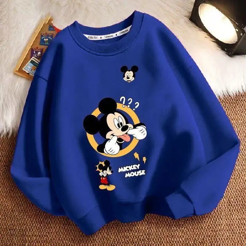 Girls/ Boy Mickey Long Sleeve Sweatshirt Children Soft Breathable Top - silverfoxgoods
